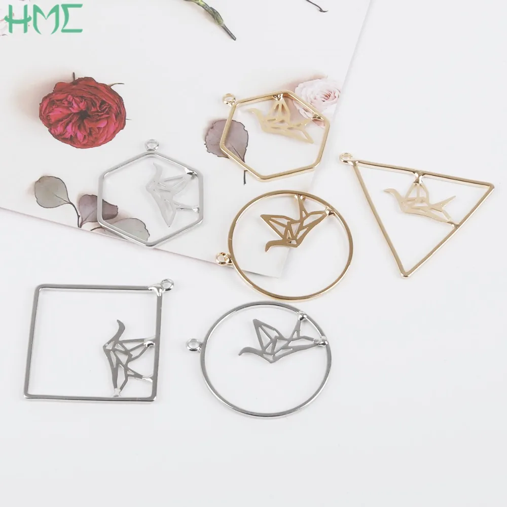 2 звёздочки металлические бусины подвеска тысяча бумажных журавлей