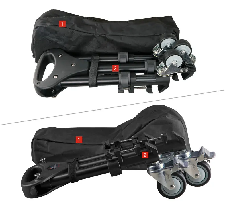 Профессиональный Универсальный складной штатив Трипод для камеры с 3 колесным