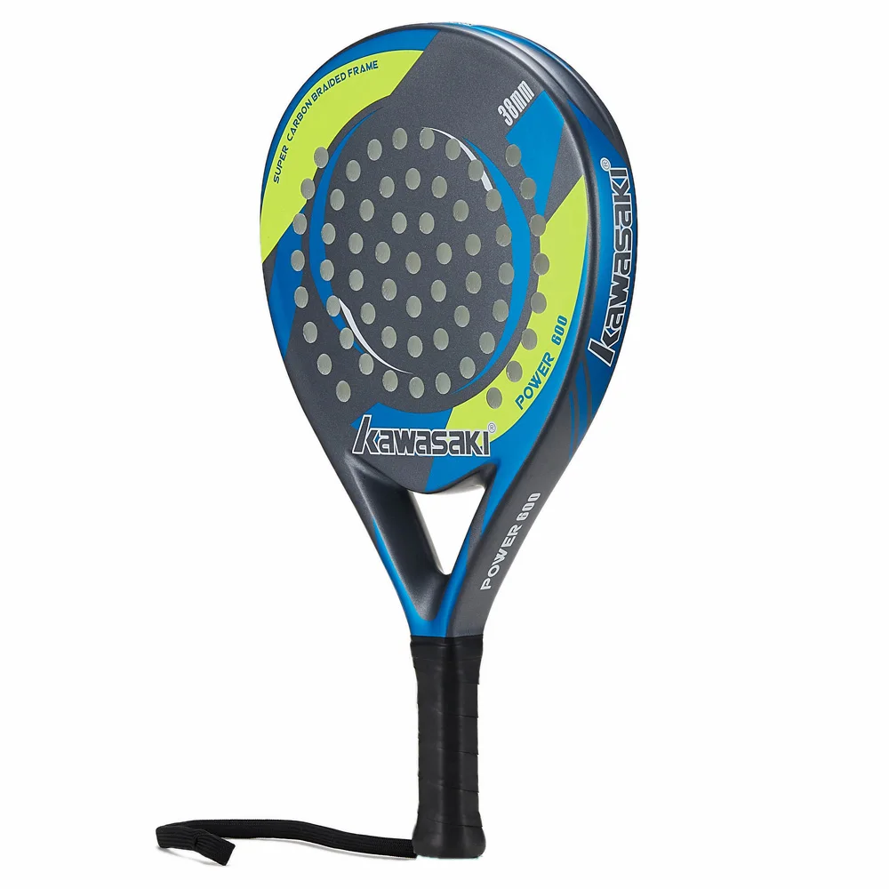 Kawasaki POWER 600 Padel ракетка 38 мм теннисная паделл ракетка для юного игрока карбоновая рама Мягкая EVA лицо с веслом сумка