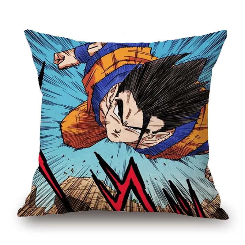 2 18 дюймов японского аниме Dragon Ball Z House Декоративные Чехлы на подушку Goku принты наволочки домашние декоративные подушки - Цвет: 2