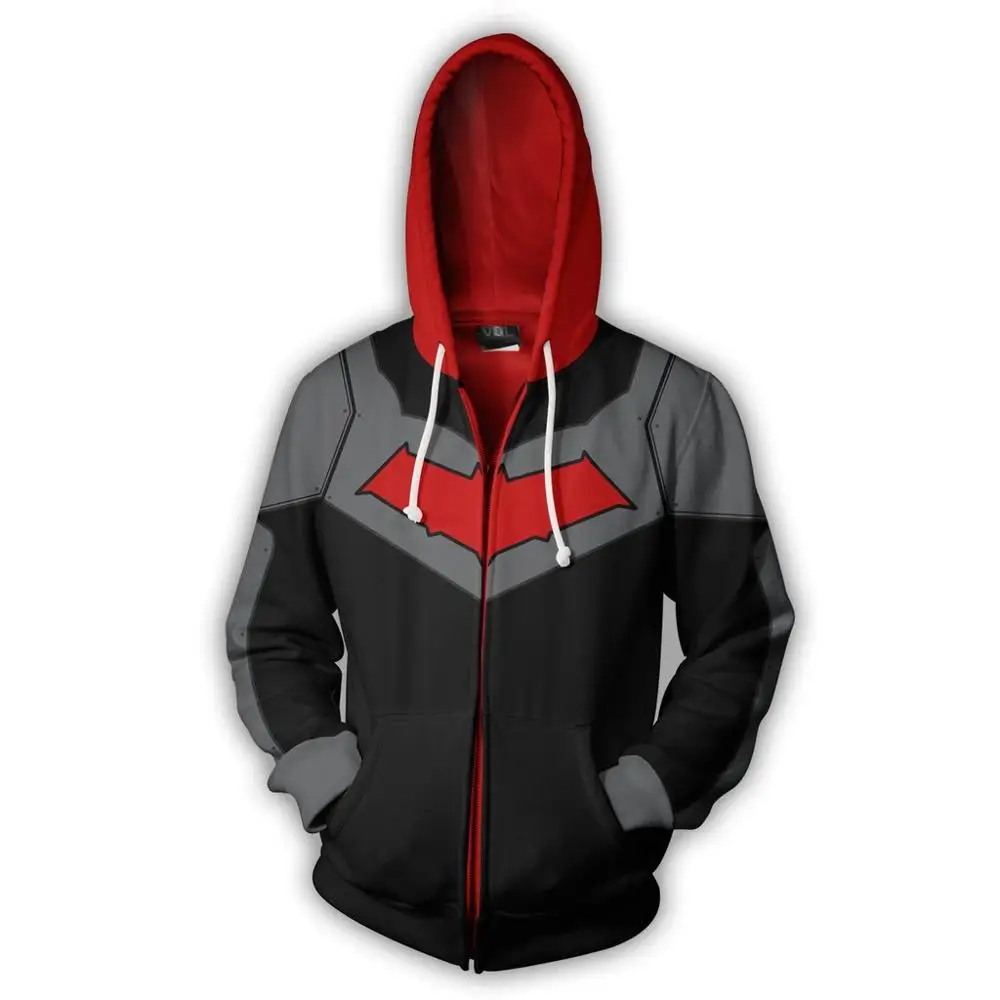 AA3 Для мужчин 3D Печатный Костюм Nightwing толстовки модный костюм спортивный костюм на молнии с капюшоном, куртка с капюшоном, одежда - Цвет: AA3