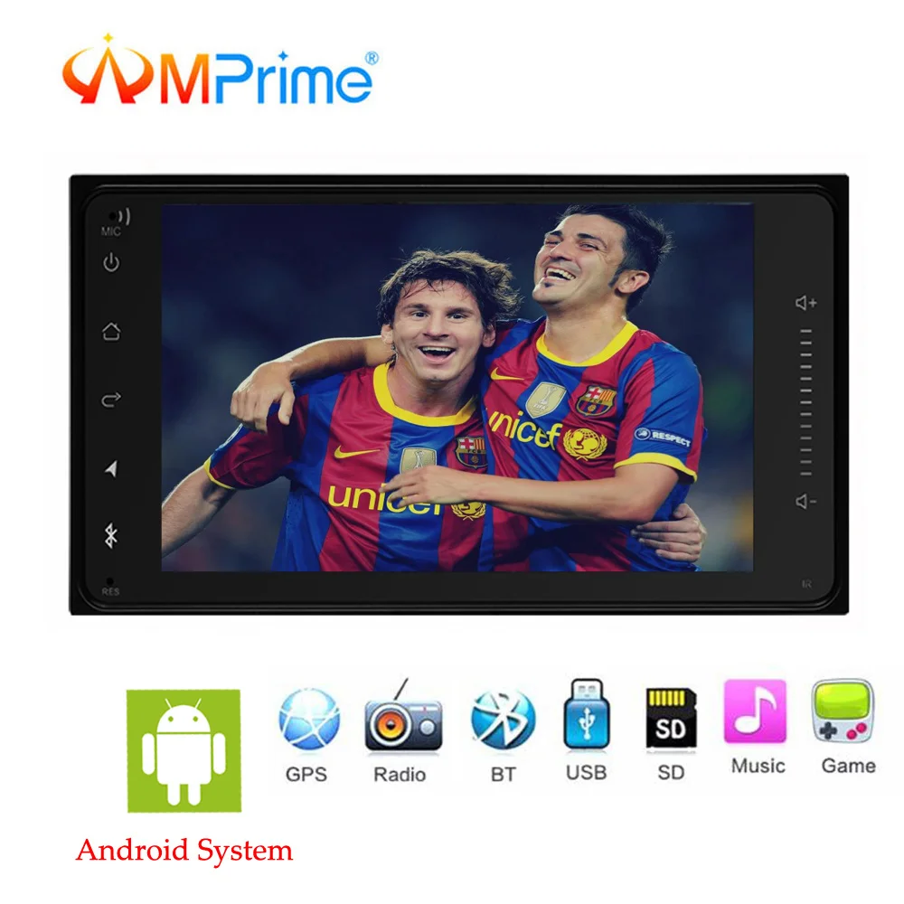 AMPrime 7 &quotдюймов 2 Din мультимедиа для Android плеер HD Сенсорный экран 7001 T автомобильное