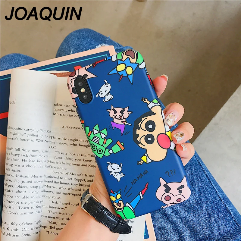 Забавный Мультфильм Crayon Shin-chan чехол для телефона iphone X 6S 6 7 8 Plus XR Xs Max мягкий