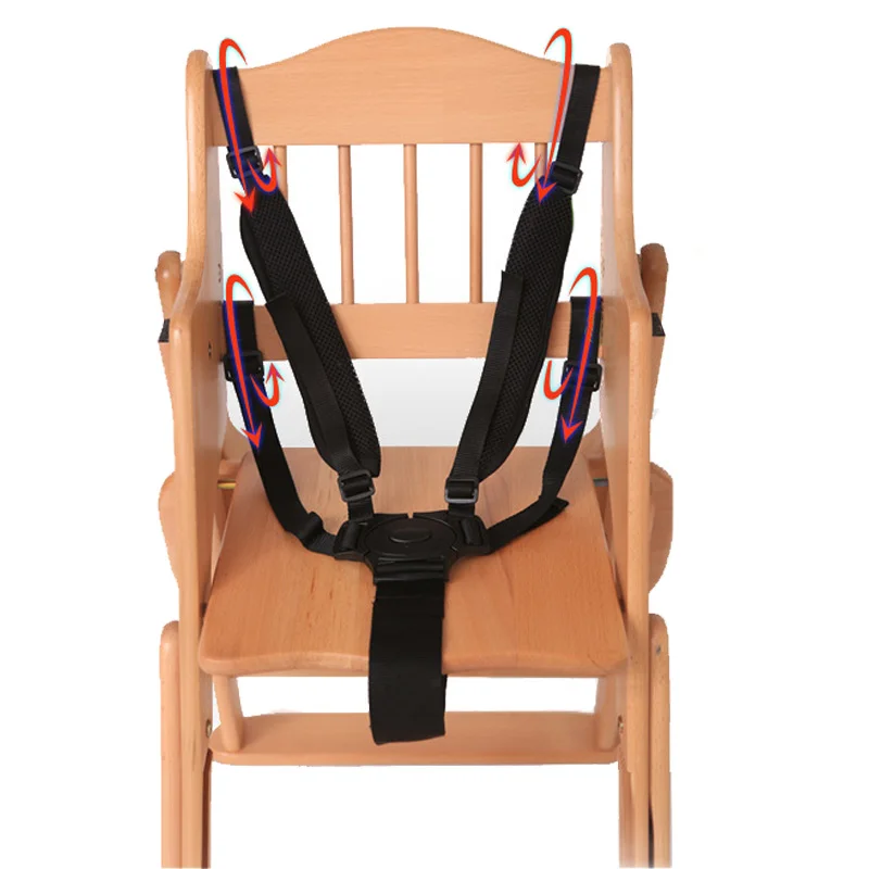 Детский 5-точечный ремень безопасности, ремни безопасности для детской коляски, высокий стул, коляска, детская коляска, поворотный крючок на 360 T0210