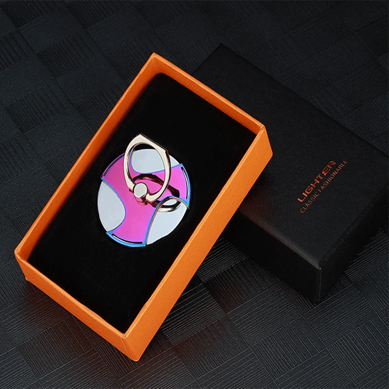 1 шт. USB плазменная Зажигалка креативное кольцо зарядка электрическая импульсная