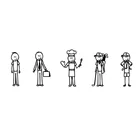 Персонализированные Индивидуальные Стикеры, фигурки семьи, папы, автомобили, наклейки, покрывающие тело, модные виниловые наклейки, черныйсеребряный цвет