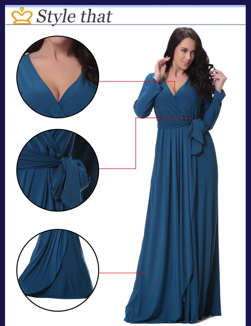 Женское вечернее платье boho синее длинное в пол большие размеры 5XL 6XL 2019 | Женская