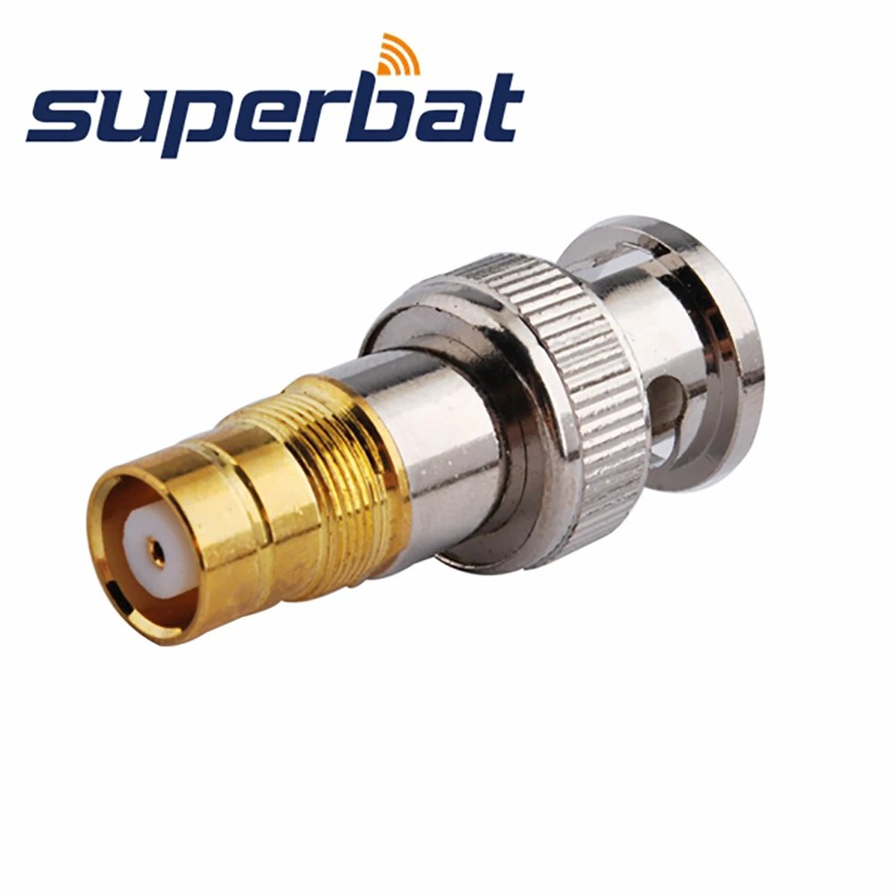 Superbat BNC штекер к 1 6/5 6 гнездо прямой RF коаксиальный адаптер Разъем 50 Ом|male female