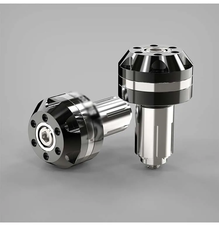 Белый 18 мм CNC алюминиевый руль мотоцикла концы рукоятки концы наконечники колпачки для мотоцикла YAMAHA наконечник для руля - Цвет: Белый