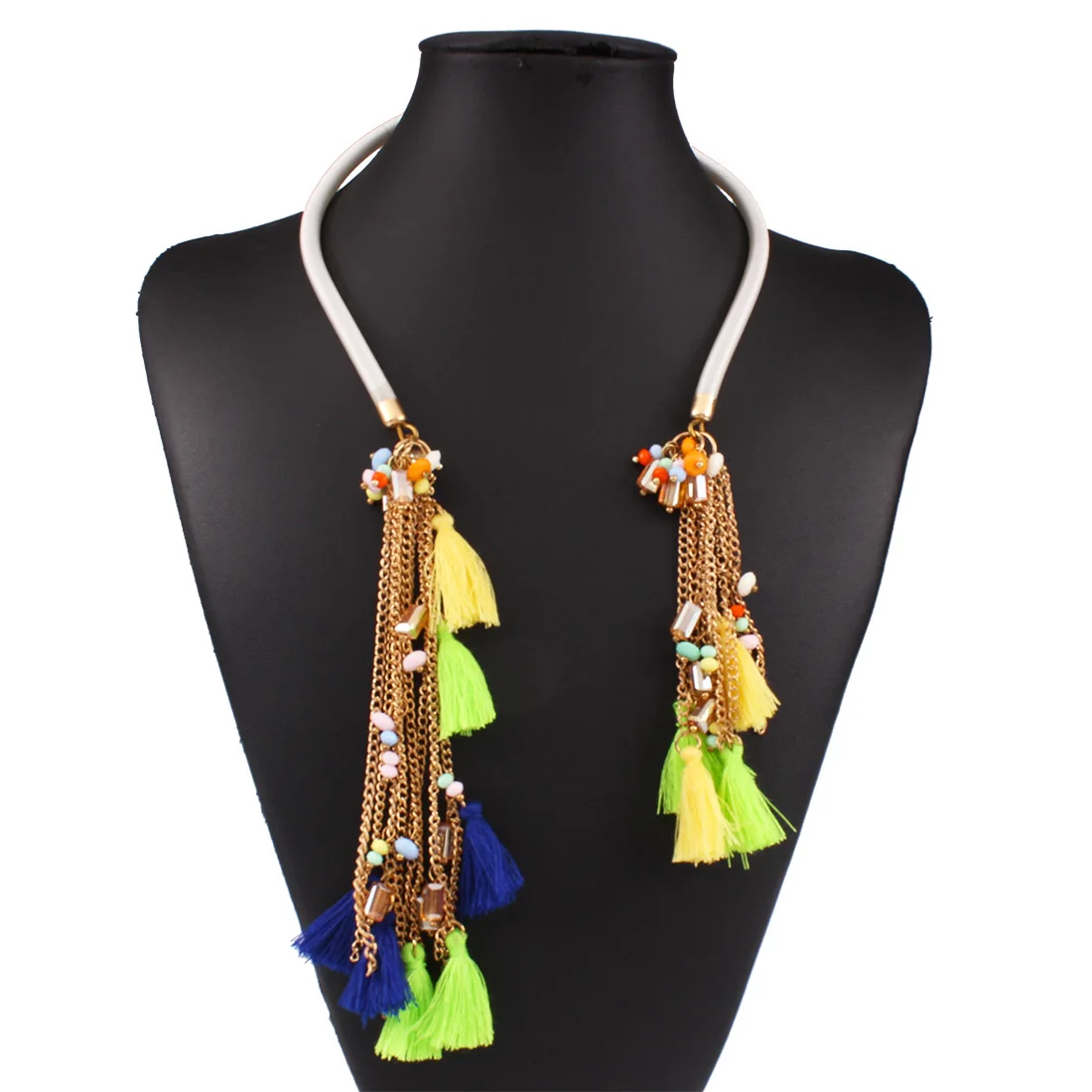 Популярные преувеличенные богемные романтические кисточки цепочка женские