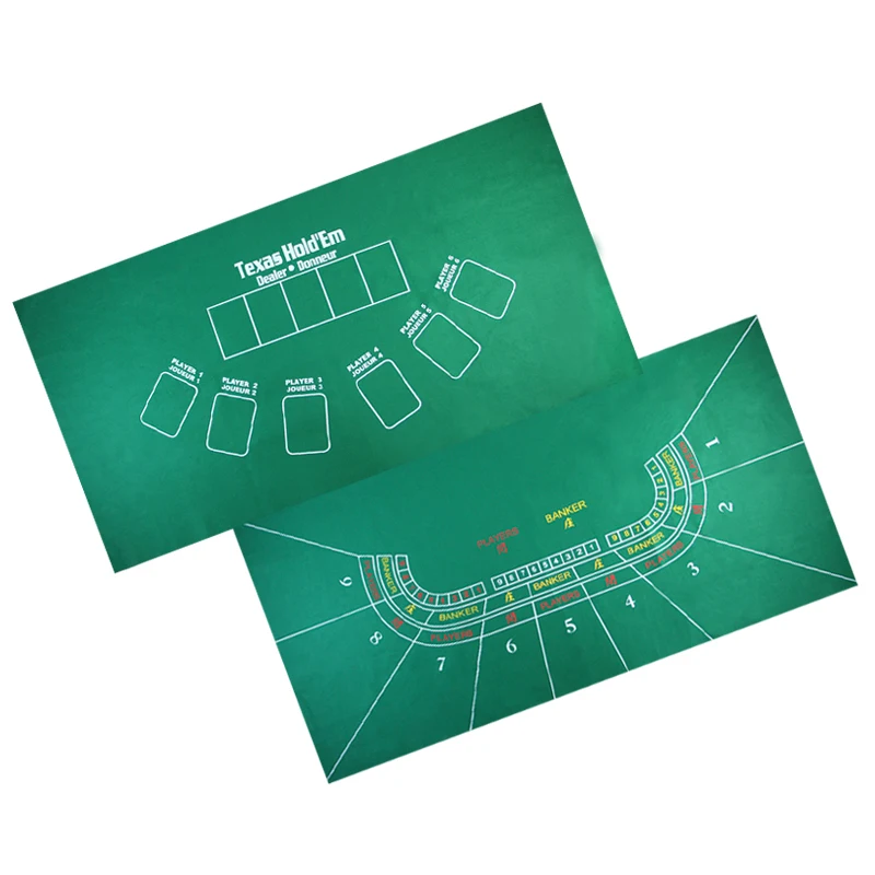Новинка популярный двусторонний набор для покера 178*90 см фиксатор Техасский