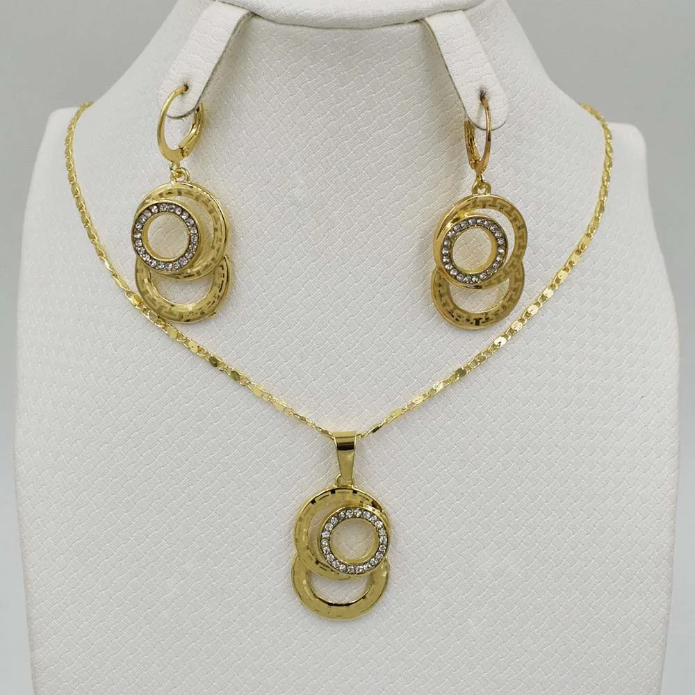 Комплект из колье и серёг с кристаллами|colorful jewelry sets|earring necklace setfashion set |