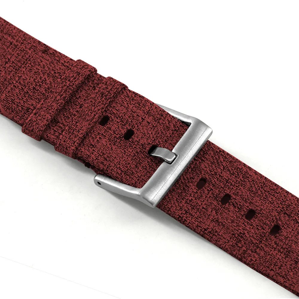 Ремешок брезентовый для наручных часов Fitbit Versa красивый цветной браслет с