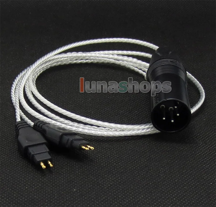 

4pin XLR Male PCOCC + Silver Plated Cable for Sennheiser HD25 HD265 HD535 HD222 HD224 HD230 HD250 Lin LN004745