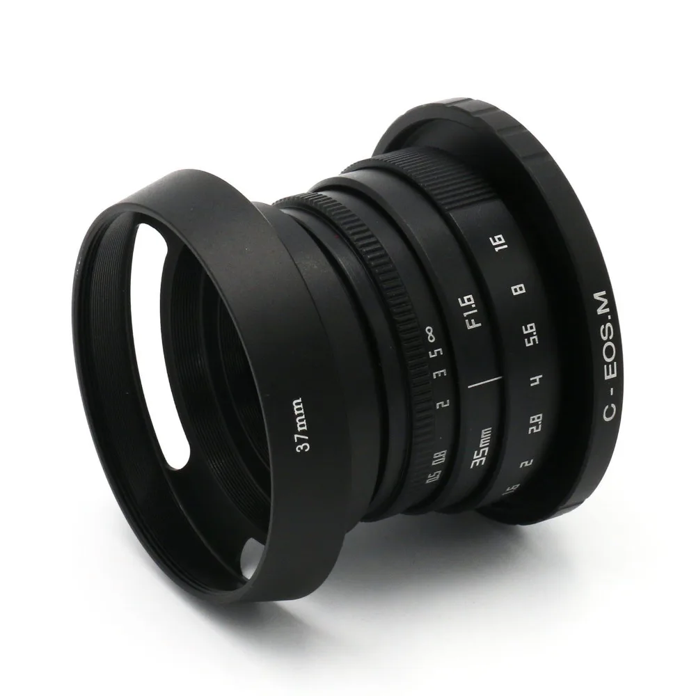 Объектив видеонаблюдения FUJIAN 35 мм f/1 6 C для беззеркальной камеры Canon EOS M EF M|lens for