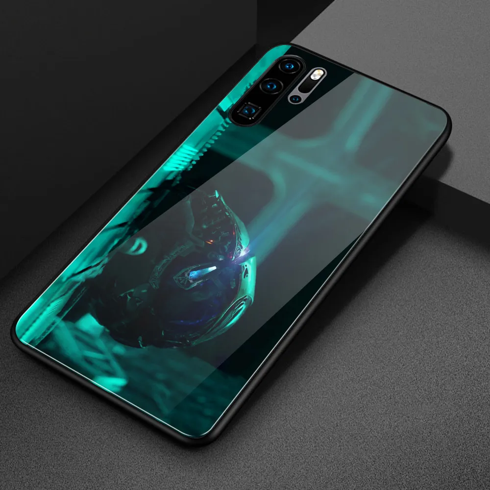 Чехол для huawei p20 стеклянная задняя крышка p30 Железный человек чехол Huawei P9 P10 Plus P20 P30