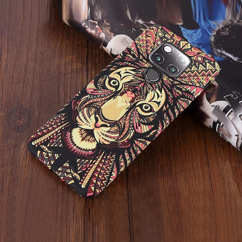 YonLinTan, чехол, чехол для huawei mate 20 Lite mate 20 Pro, мобильный телефон, слон, тигр, животное, твердый пластик, 3D
