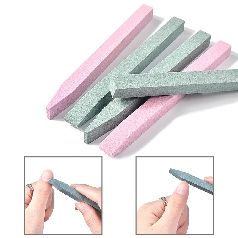1pc Quartz Stone Nail Cuticle Remover Dead Skin Pusher Trimmer Pen Scrub Manicure Nail Care Tool