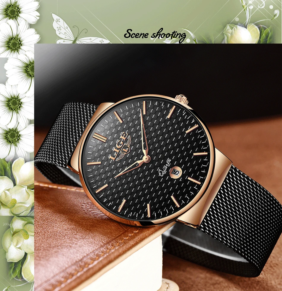 Reloj Mujer LIGE модные роскошные Брендовые женские кварцевые часы для Montre Femme женские часы Relogio Feminino женские золотые часы