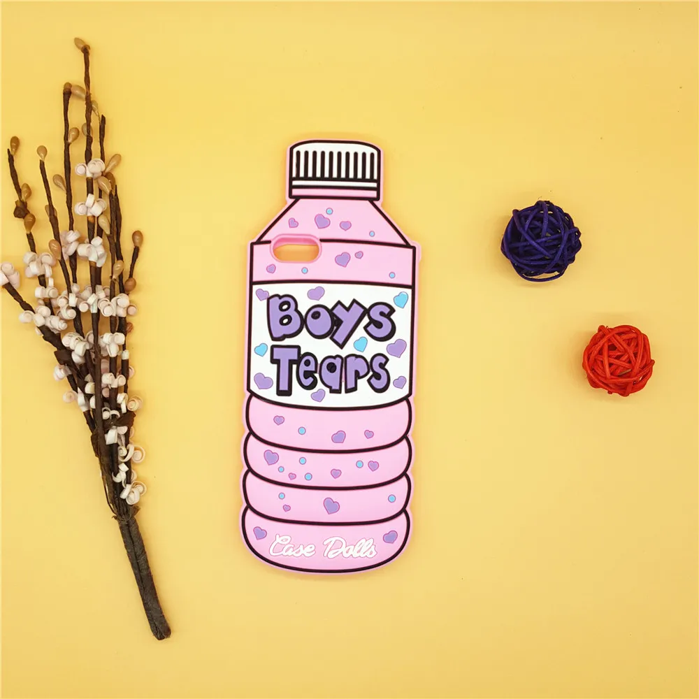 3D «Boys Tears» минеральной воды мороженое, конфета на палочке чехол для мобильных телефонов iPhone 4 4S SE 5 5S, 6, 6 S, 7, 8, 4," плюс 5,5" заставляет меня куклы силиконовый чехол - Цвет: Mineral water