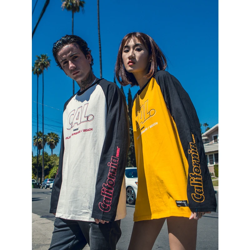 UNCLEDONJM Бейсбольная Футболка с длинными рукавами футболка круглым вырезом модная