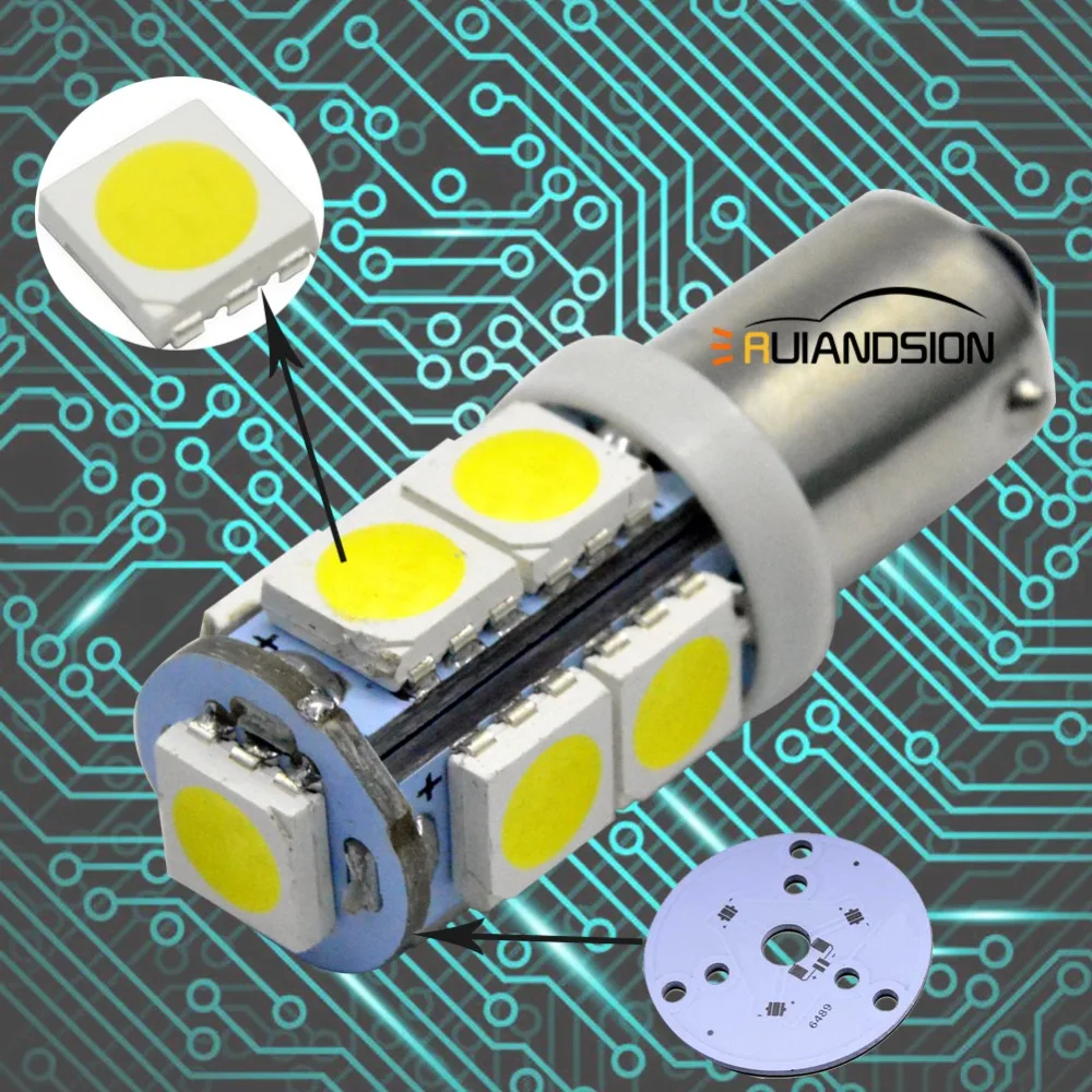 10x T4W BA9S BAX9S BAY9S 9SMD 5050 AC/DC 6В/12V/24V авто светодиодный лампы интерьерная лампа