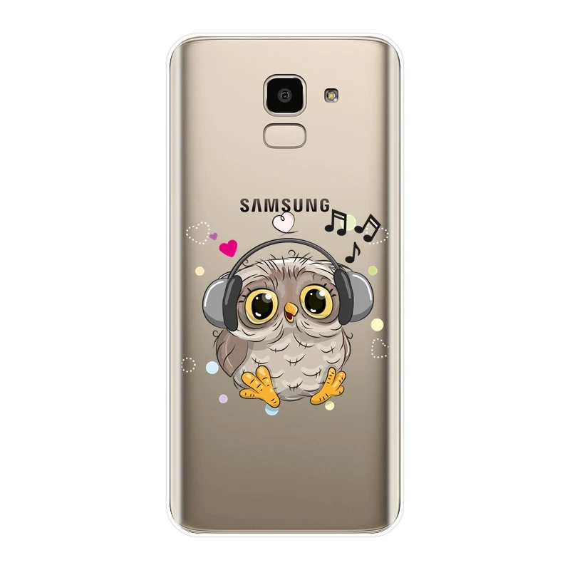 Милый чехол для телефона с совой Samsung Galaxy J3 J5 J7 2015 2016 2017 J2 Prime силиконовая Мягкая
