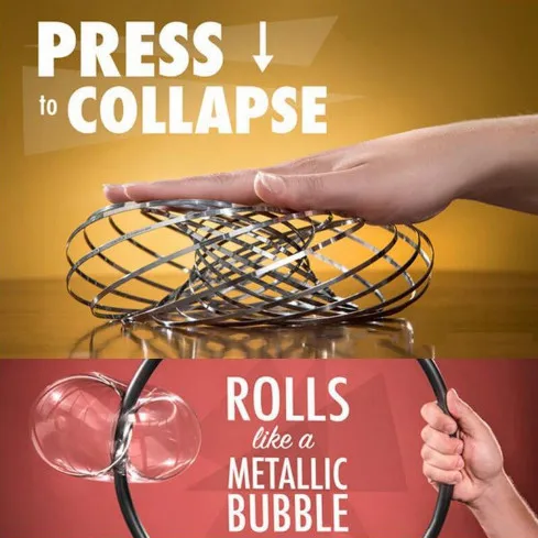 2 шт. Flowtoy потрясающее кольцо игрушки кинетическая Весенняя игрушка забавная