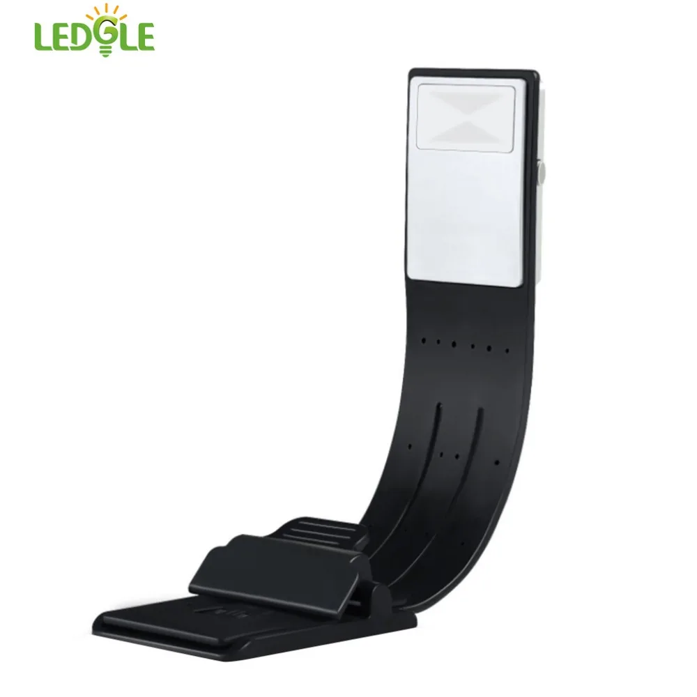 LEDGLE клип лампа для чтения Перезаряжаемые светодиодные лампы USB компактный гибкий