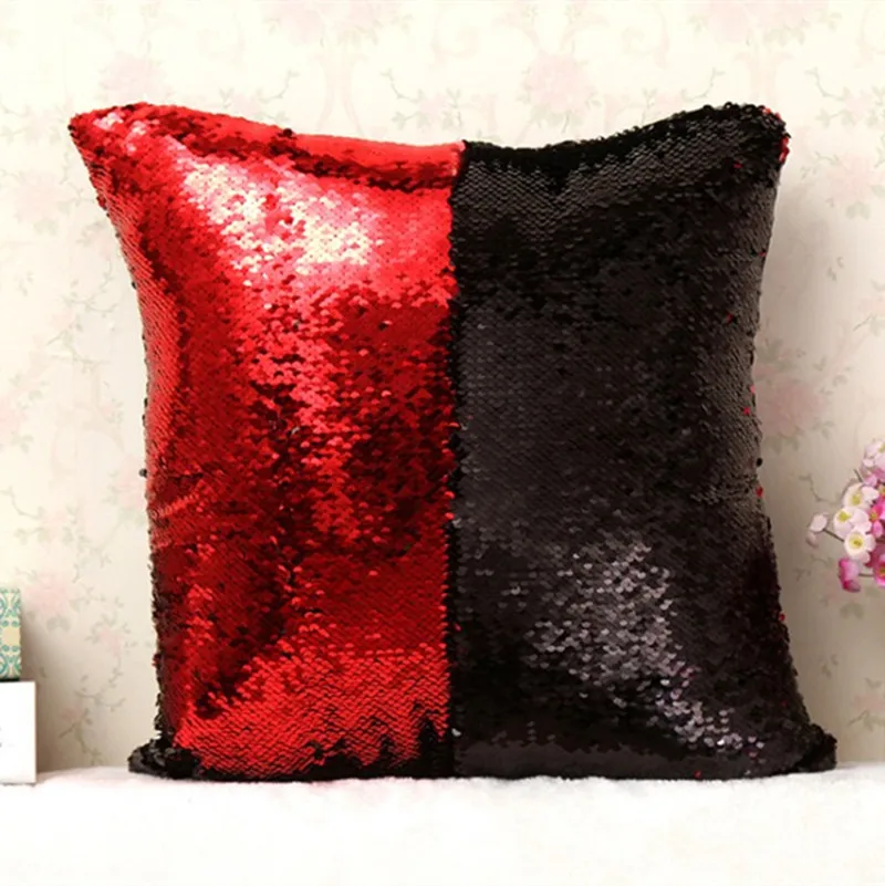 Прямая поставка DIY подушка с блестками для русалки Волшебная расцветка меняющая