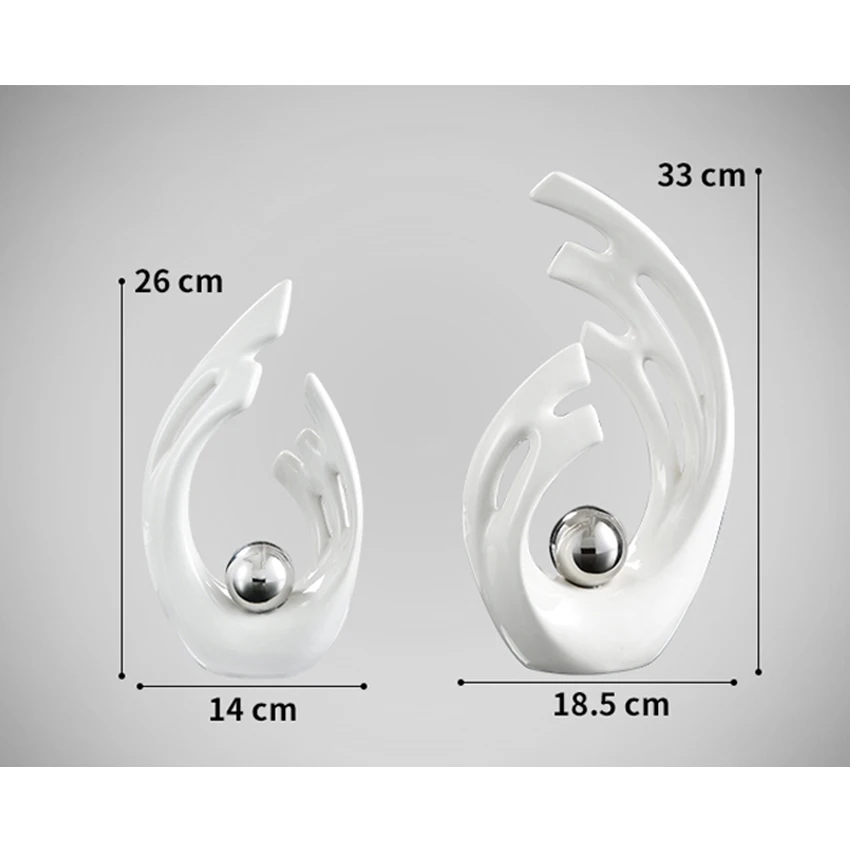 European Creative Angel Wings Model Figurines &amp Miniatures Modern Ceramic Crafts Furnishing Articles Home Decoration Accessories | Дом и