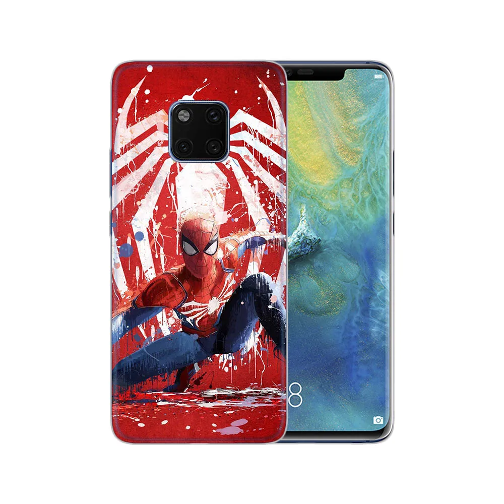 Spiderman Soft Silicone Case For Huawei Mate 20 Pro Cases Transparent Silicon Phone Mate20 Cover Coque Capa |