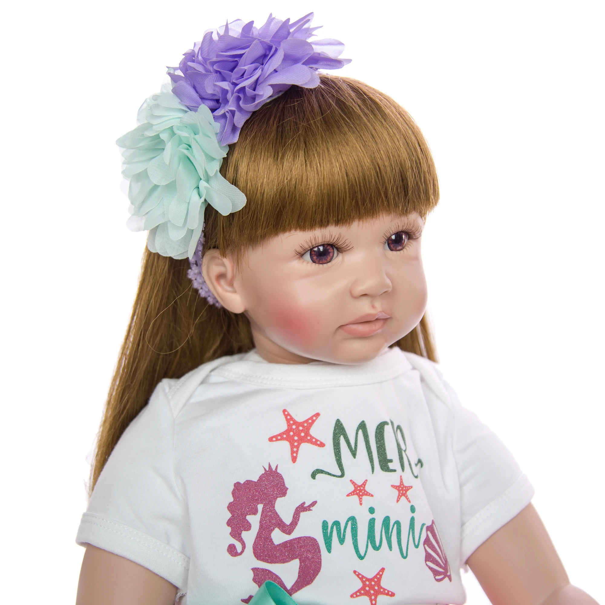KEIUMI, новинка, детские куклы-Реборн, 24 дюйма, 60 см, Reborn Boneca, красивая девочка, длинные волосы, игрушка, сделай сам, для девочки, на день рождения, сюрприз