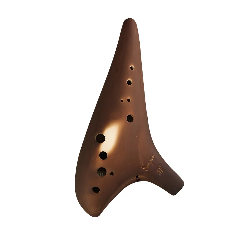 12 отверстий Ocarina Alto F Key smolпитание Flute Wind Музыкальные инструменты flute Керамическая