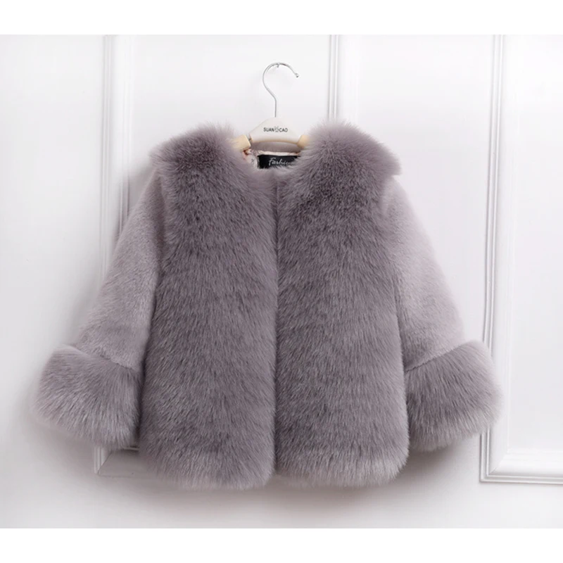 Детская зимняя шуба из искусственного лисьего меха на девочку|coat for girls|baby girl fur