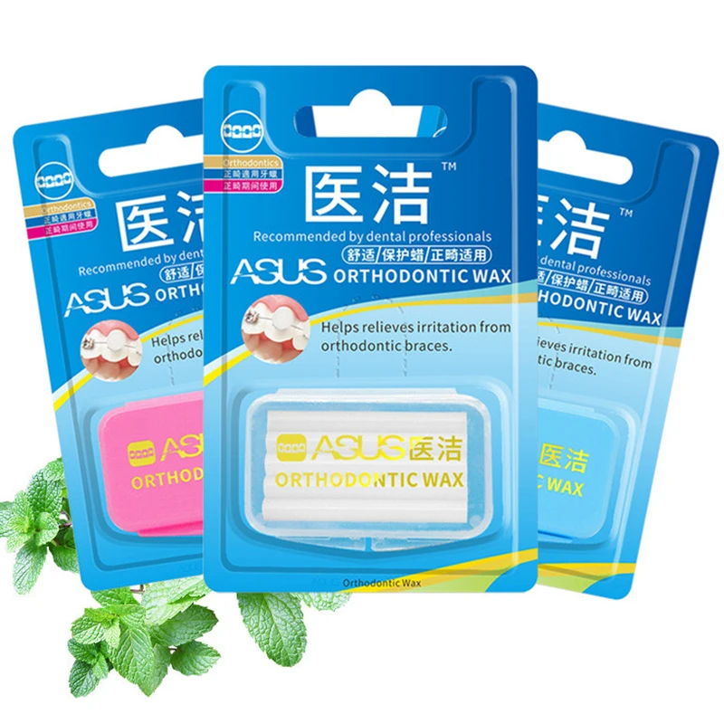 

5pcs Orthodontic Wax Mint Fruit Oral Care Teeth Care Wax For Braces Gum Irritation Orthodontic Braces For Adult