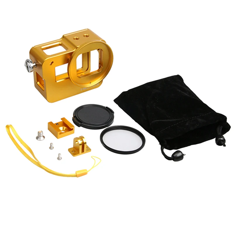 Новый Алюминиевый металлический защитный чехол с ЧПУ кейс для обуви 52 мм UV Gopro Hero 5