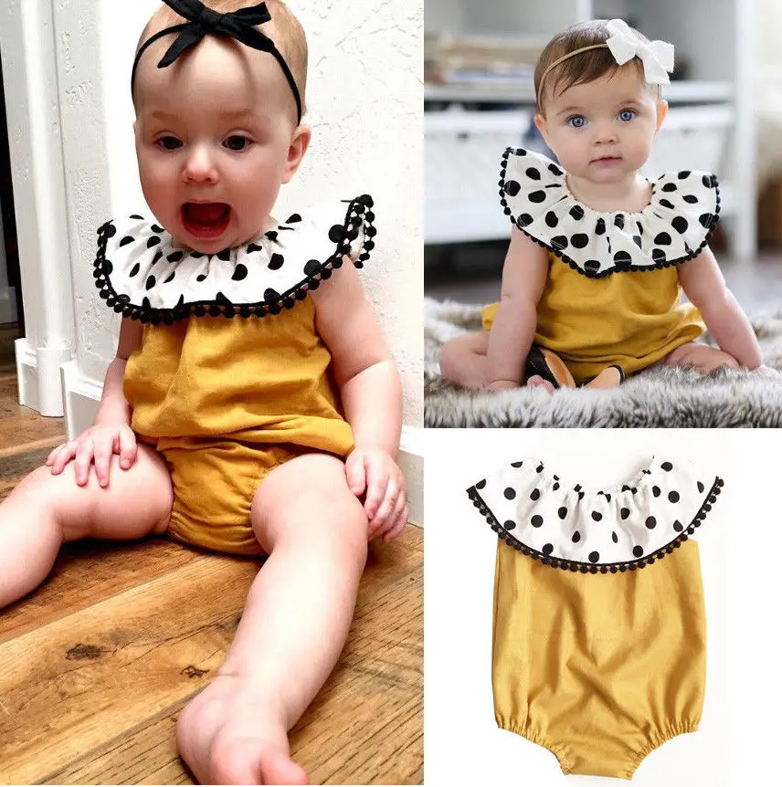 Милый детский комбинезон для новорожденных девочек милый с цветочным рисунком