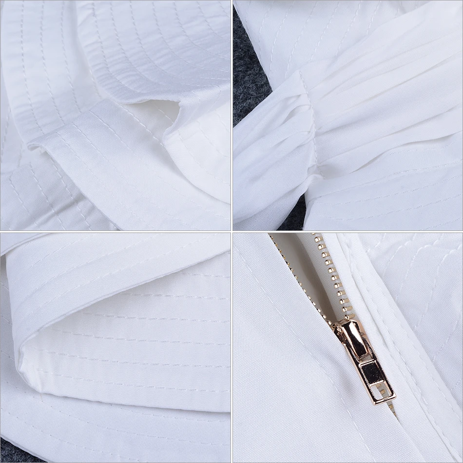 

ADYCE 2021 New Fashion Summer Runway Tops Sexy White Women One Shoulder Ruffles Strapless Short Tops Nightclub wear Crop Top