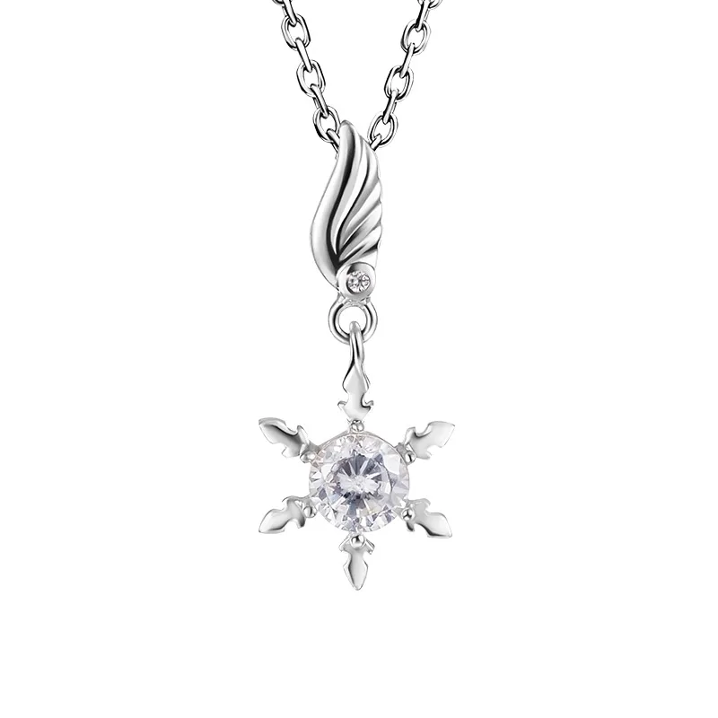 Аниме Cardcaptor Sakura Kinomoto Sakura Ice Snow Wings кулон серебряное ожерелье S925 ювелирные изделия косплей подарок новинка