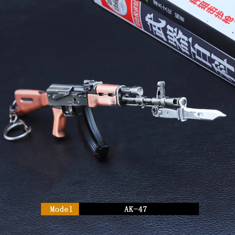 1 шт. модель оружия AKM Mini металлического под давлением военные игрушки для детей