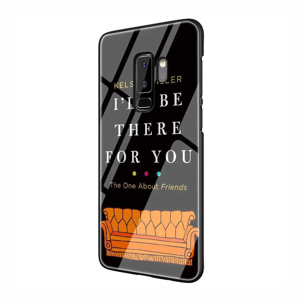 Друзей закаленное Стекло чехол для телефона чехол для samsung Galaxy S7 край S8 Note 8, 9, 10, плюс A10 20 30 40 50 60 70 - Цвет: G8