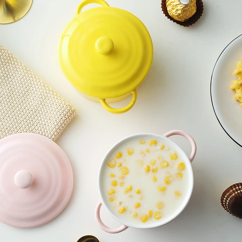 Керамическая Бытовая чашка для приготовления яиц карамельных цветов пудинга