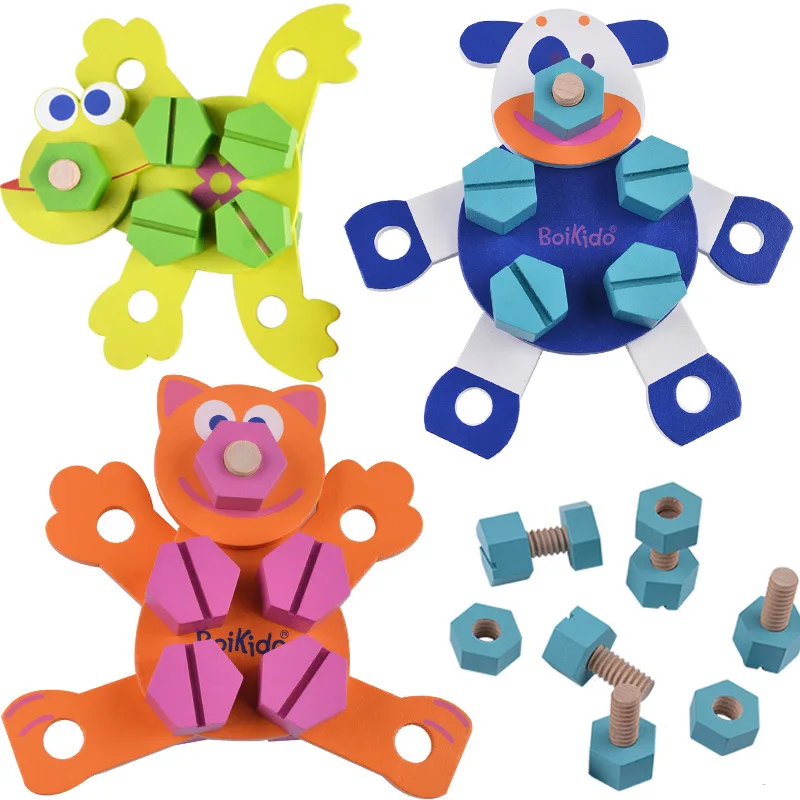 20 см * 17 4 5 деревянные гайки комбинированная разборка животные строительные блоки