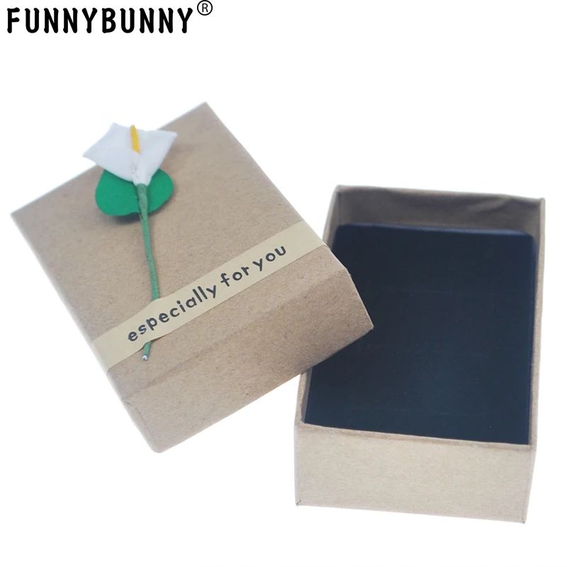FUNNYBUNNY Изысканная Подарочная коробка для сережек ожерелья кольца|Подарочные