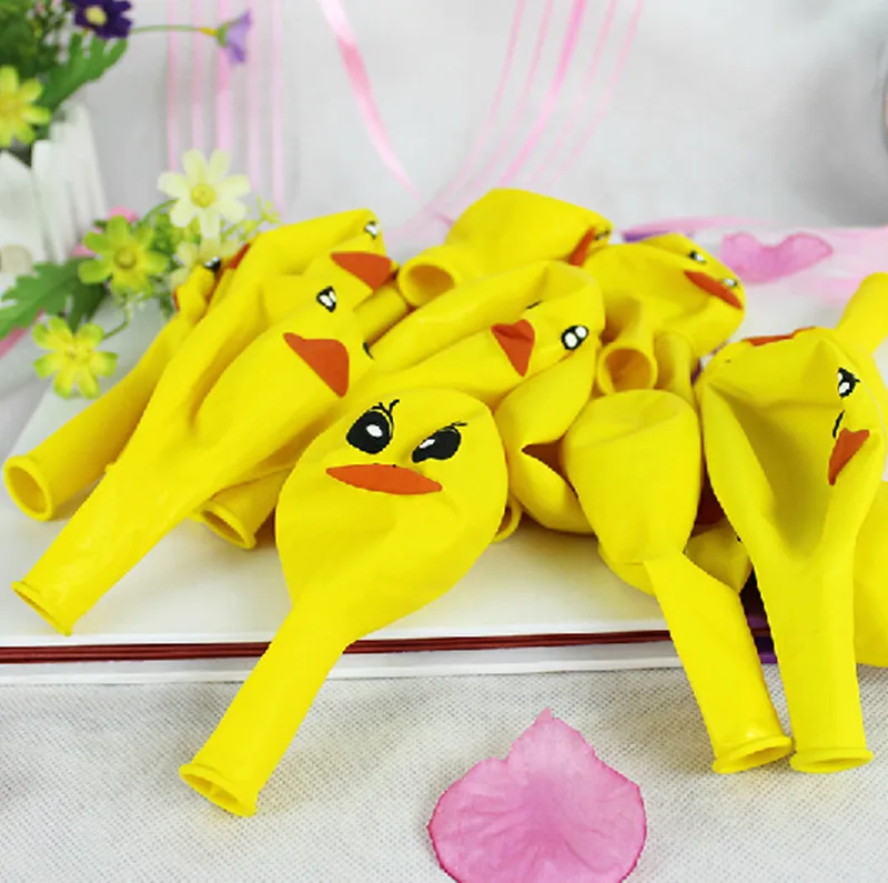 50 шт. надувной шар утка желтый цвет Латекс шары для праздник день рождения