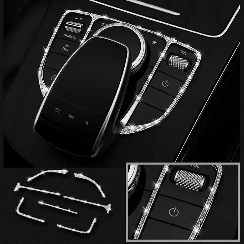 For Mercedes-Benz Rhinestone Diamond Central Control System Decorate Frame Trim | Автомобили и мотоциклы