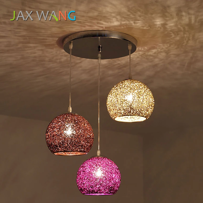 Customizable Color Iron Art Pendant Lamp LED E27 Bedroom Restaurant Living Room Lighting Light Decoration Lamps Fixture | Лампы и