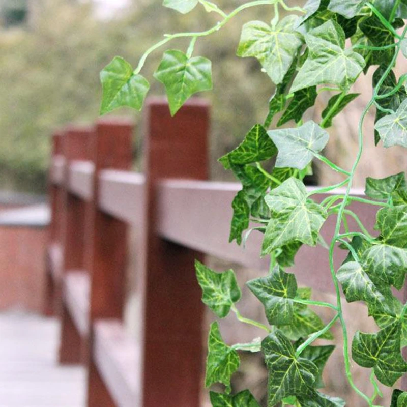 Искусственный Плющ зеленый лист растения гирлянды искусственная Виноградная
