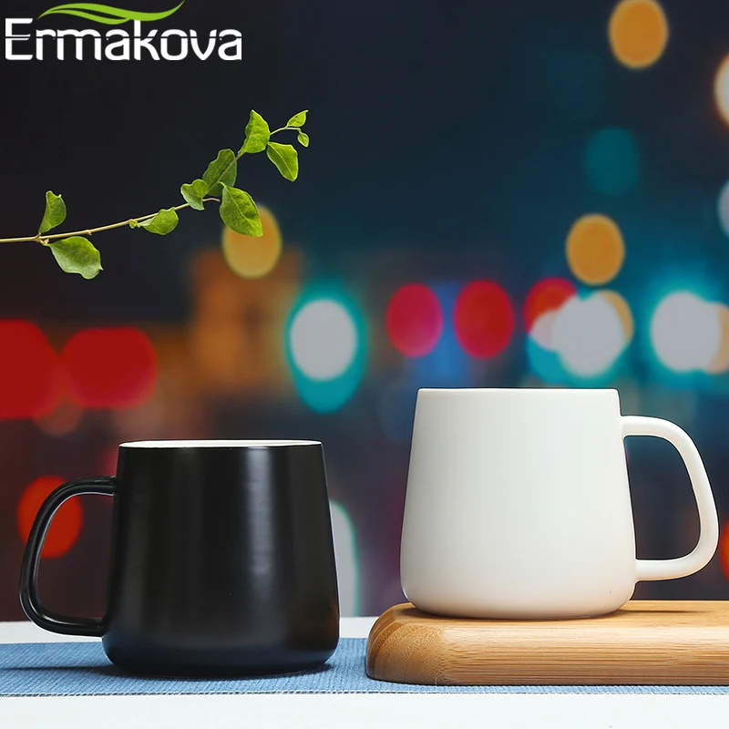 Керамическая кофейная кружка ERMAKOVA чашка для кофе чая пива 300 мл (10 унций)